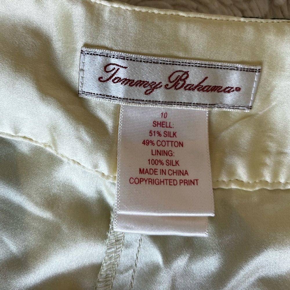 Tommy Bahama Silk Floral Wide Leg Cropped Pants Size 10 - Picture 5 of 6